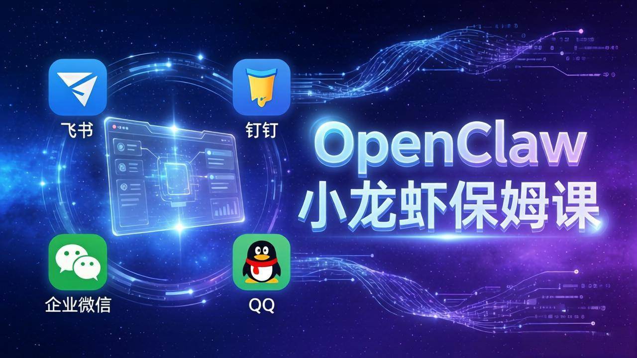 (3.13)OpenClaw小龙虾保姆课： Windows/macOS/Linux/Docker全系统安装，飞书+钉钉+企业微信+QQ 全接入