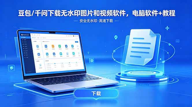 (5.15)豆包/千问下载无水印图片和视频软件，电脑软件+教程