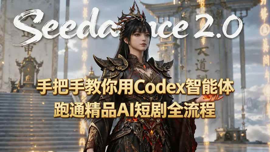 (7.24)手把手教你用Seedance2.0+Codex智能体跑通精品AI短剧全流程（附3种skill技能）