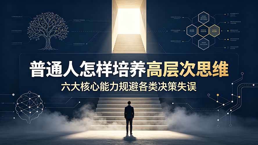 (7.23)付费文章：普通人怎样培养高层次思维，六大核心能力规避各类决策失误
