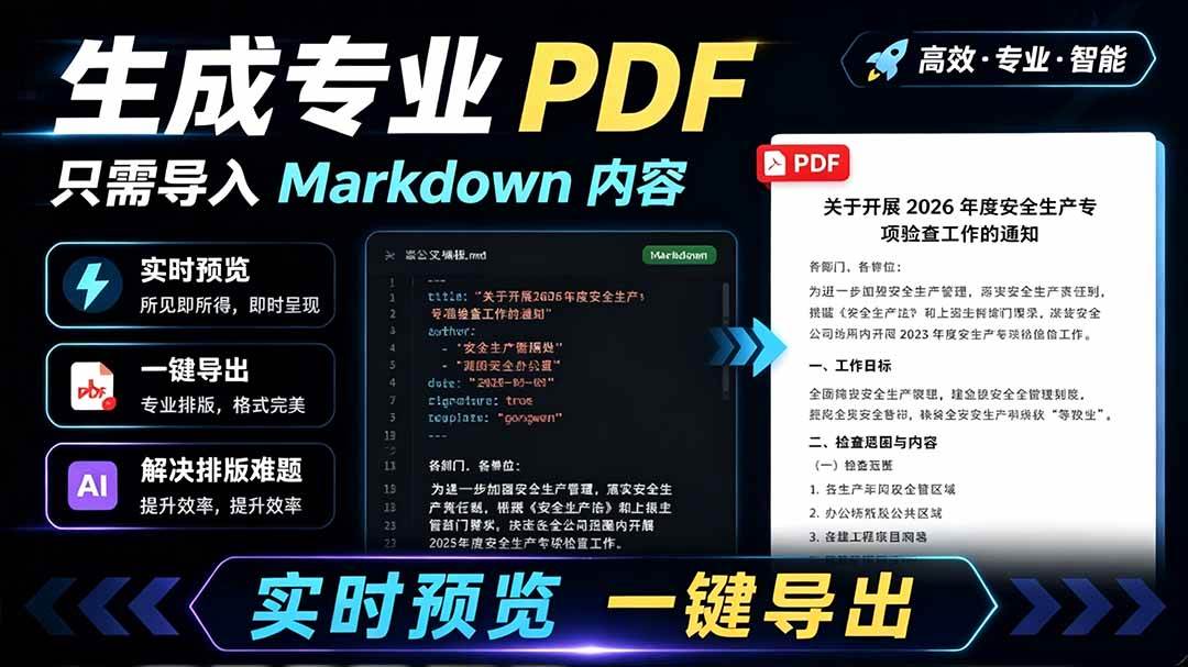 (7.07)只需导入 Markdown 内容，实时预览一键导出专业 PDF！轻松解决AI生成内容排版问题 Presto
