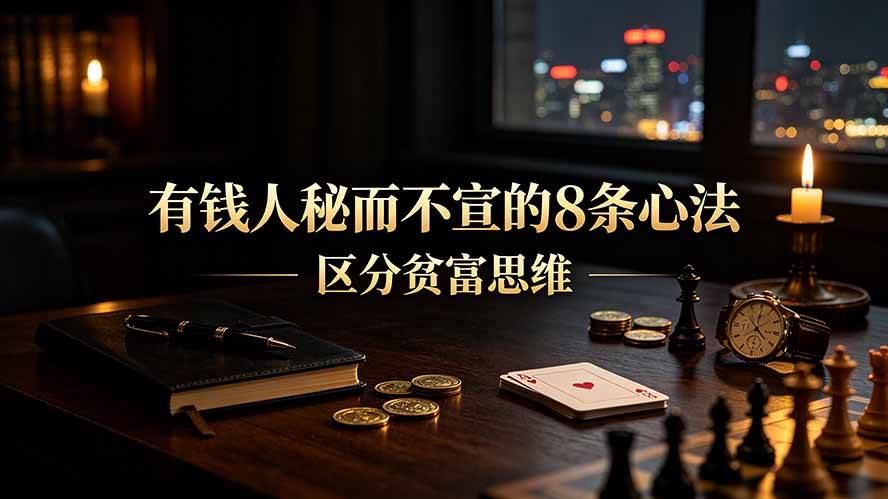 (7.19)付费文章：有钱人秘而不宣的8条心法｜区分贫富思维