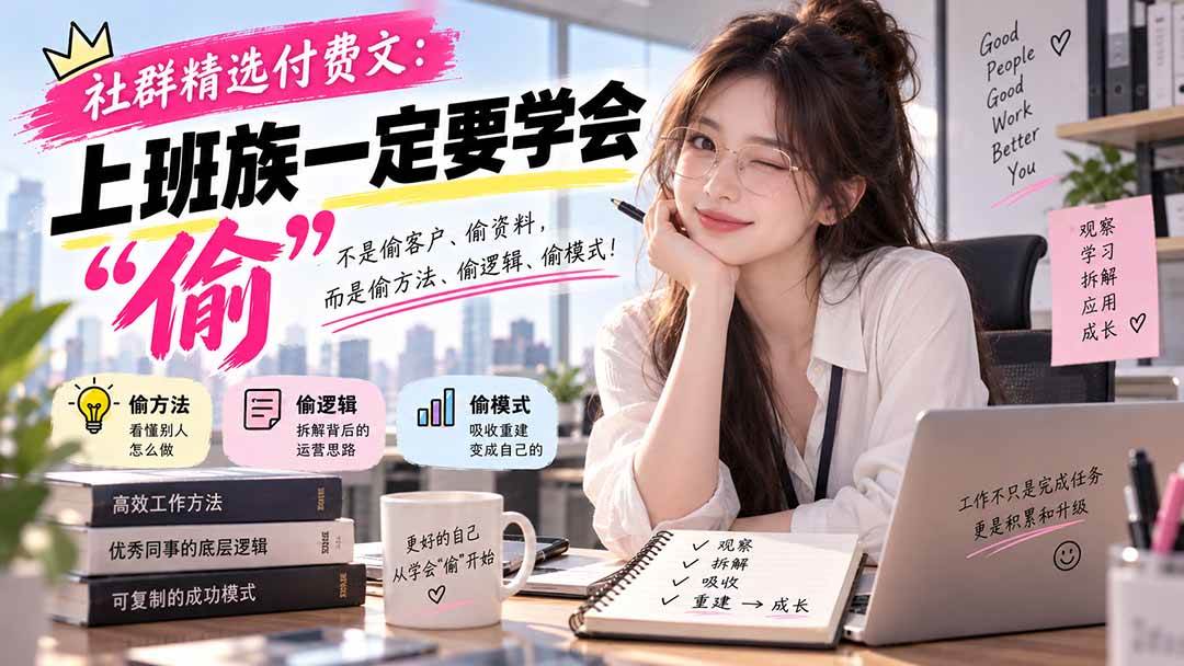 (9.14)社群精选付费文：上班族一定要学会“偷“
